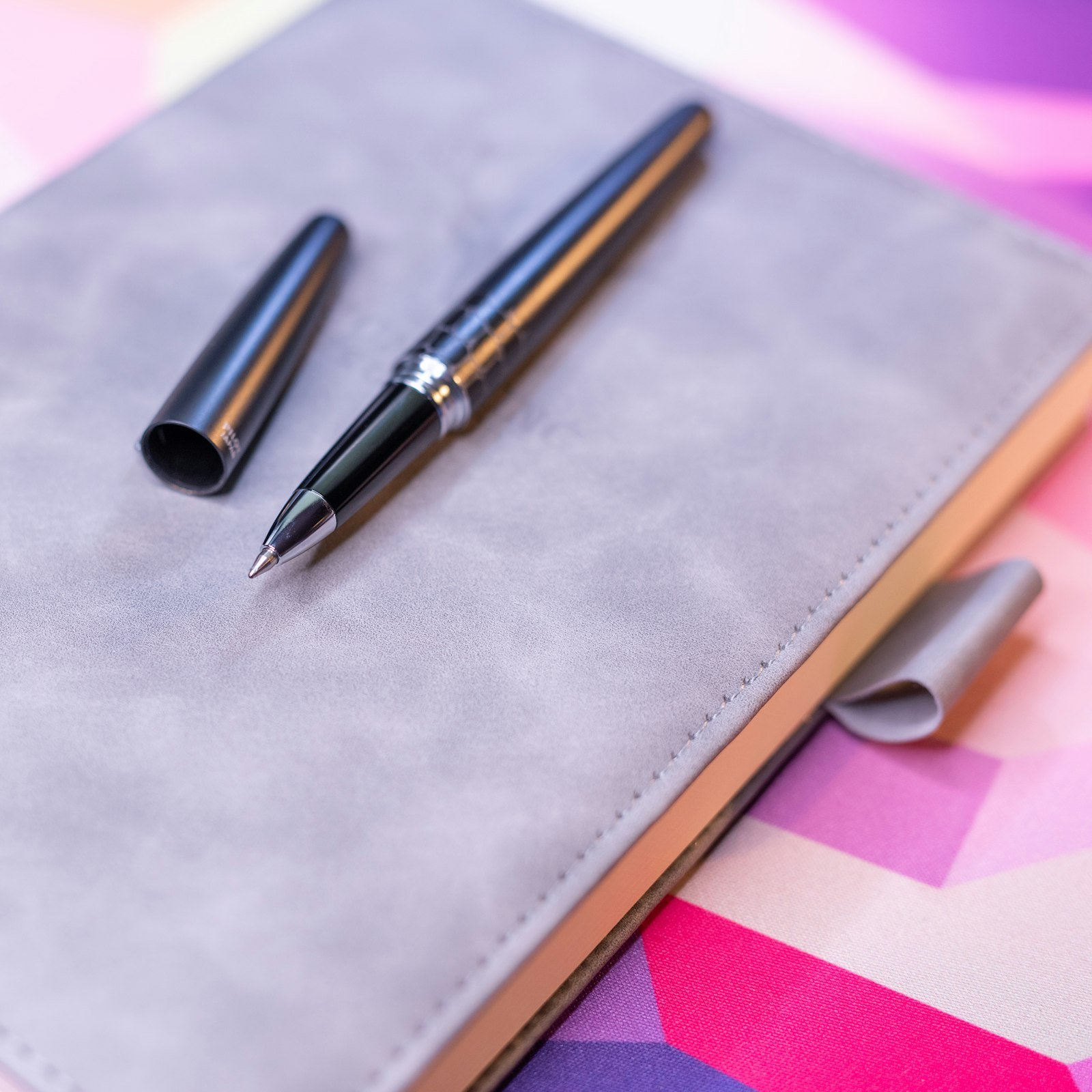 Pens on a notebook